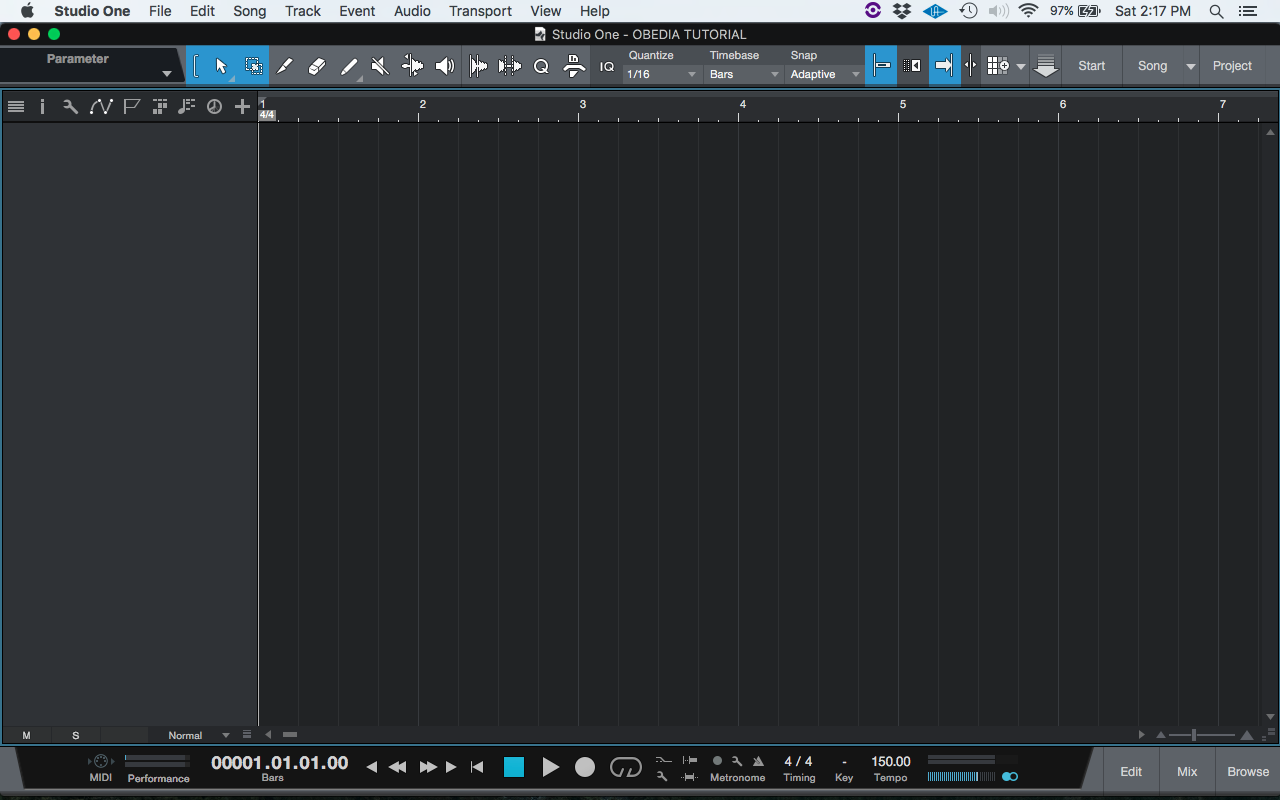 How To Create And Configure An Audio Track In Studio One 4 OBEDIA