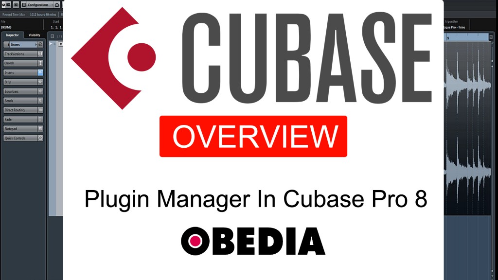 Cubase Pro 8 plugin manager