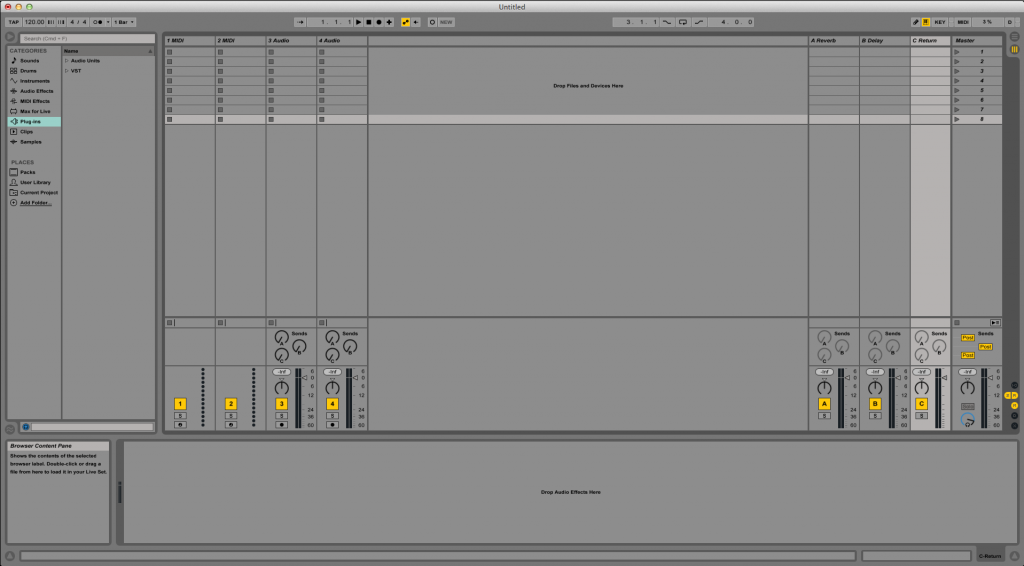 How to add Return Tracks in Ableton Live 9