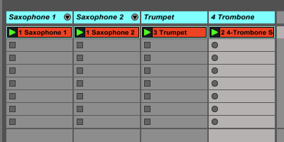 Creating track groups in Ableton Live
