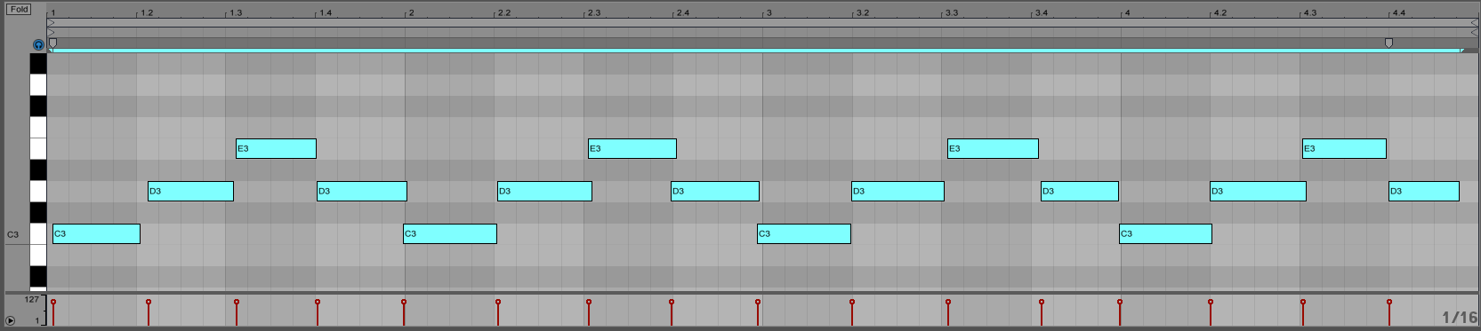 MIDI note operations in Ableton Live