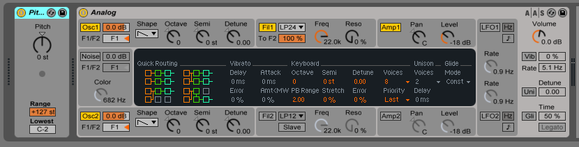 How to use the PITCH MIDI effect in Ableton Live 