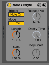 How to use the NOTE LENGTH MIDI effect in Ableton Live 