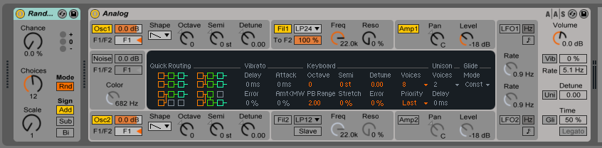 How to use the RANDOM MIDI effect in Ableton Live 