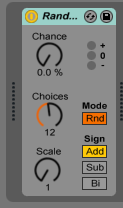 How to use the RANDOM MIDI effect in Ableton Live 