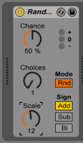 How to use the RANDOM MIDI effect in Ableton Live 