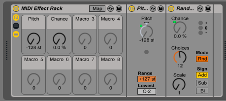 How to use the Ableton MIDI Effect Rack