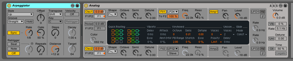 How to use Ableton Live ARPEGGIATOR MIDI Effect