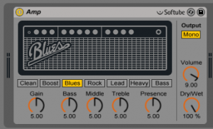 How to use the Ableton Live AMP and CABINET audio effects