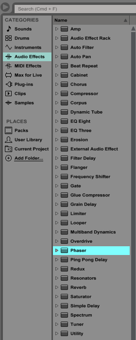How To Use The Ableton Live PHASER Audio Effect - OBEDIA | Music ...