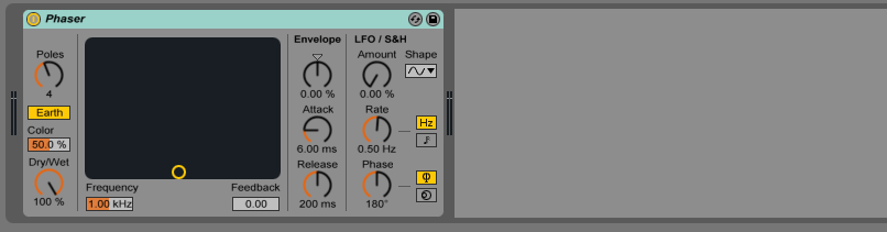 How to use the Ableton Live PHASER audio effect