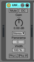 How to use the Ableton Live UTILITY audio effect