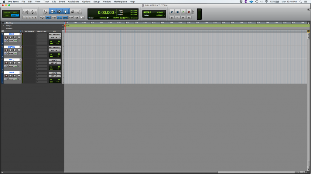 How to create an Aux Input Track in Pro Tools