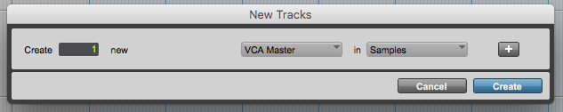 How to create a VCA Master Track in Pro Tools