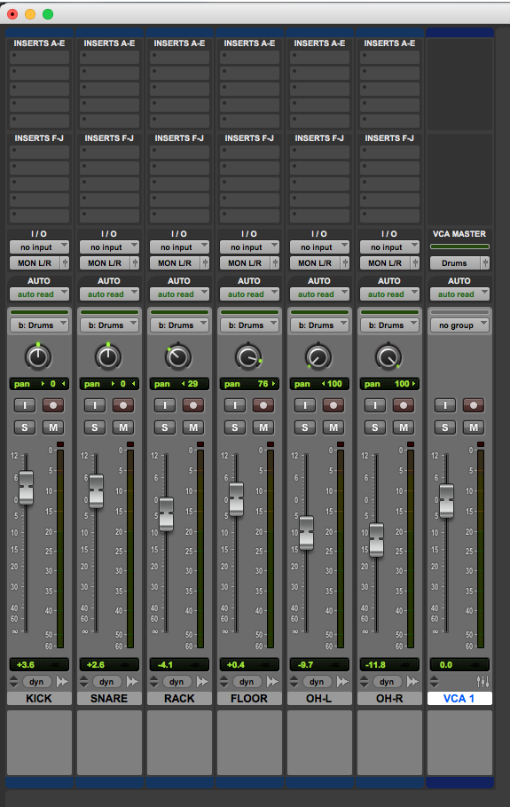 How to create a VCA Master Track in Pro Tools