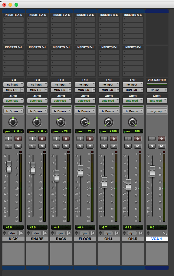 stereo master fader pro tools