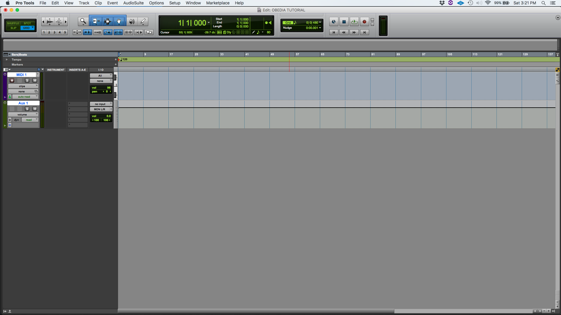 How To Create A MIDI Track In Pro Tools OBEDIA Music Recording Software Training And Support
