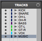How to make a track Inactive or Active in Pro Tools