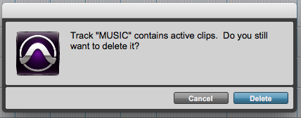 How to Delete a Track in Pro Tools