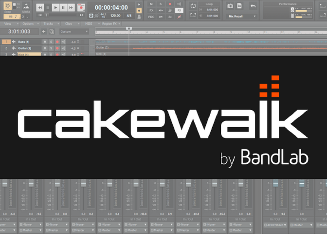 setting up cakewalk by bandlab for backing tracks