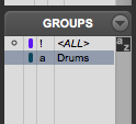How to use Track Groups in Pro Tools