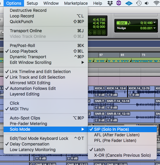 How to use Solo Modes in Pro Tools 