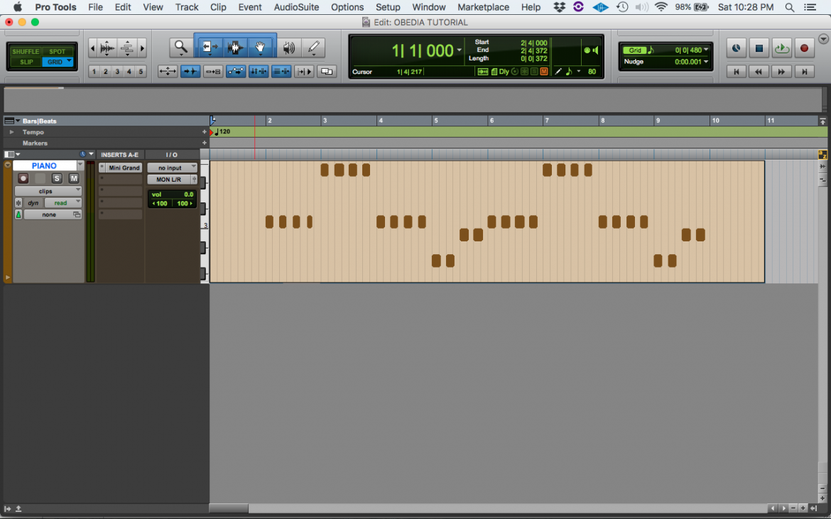 How To Change MIDI Velocity In Pro Tools OBEDIA Music Recording