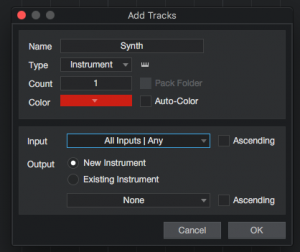 How to create and configure an Instrument Track in Studio One 4