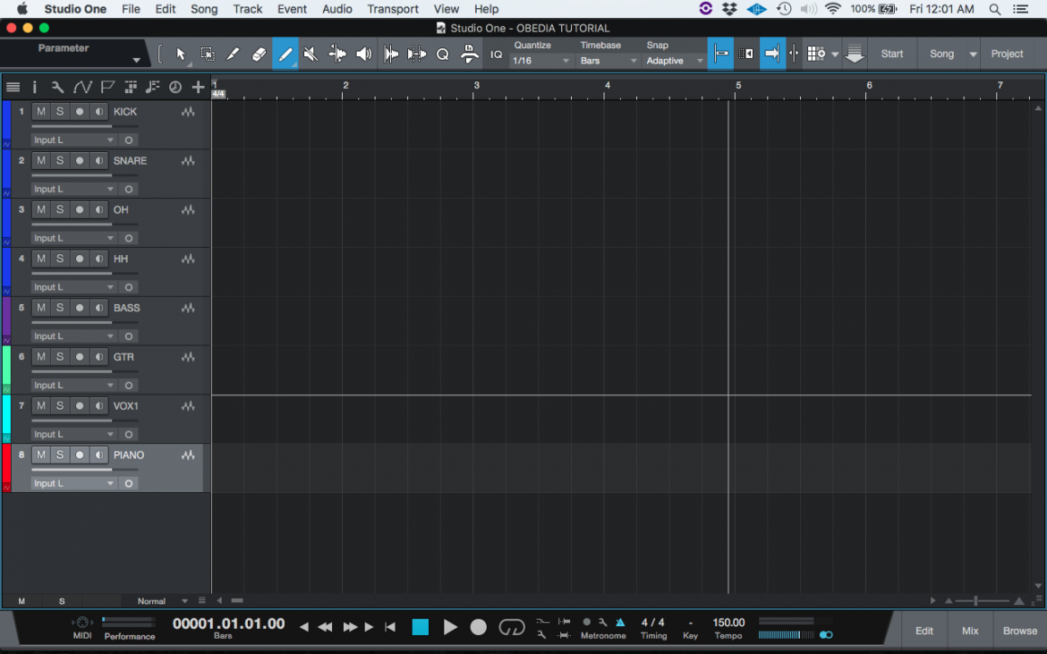 How To Enable/disable Tracks In Studio One 4 - OBEDIA | Music Recording ...