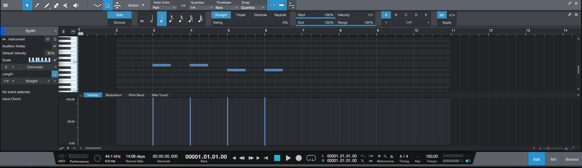 create a beat with one note studio one create a beat with one note studio one