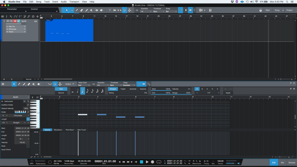 How to mute/unmute MIDI events in Studio One 4