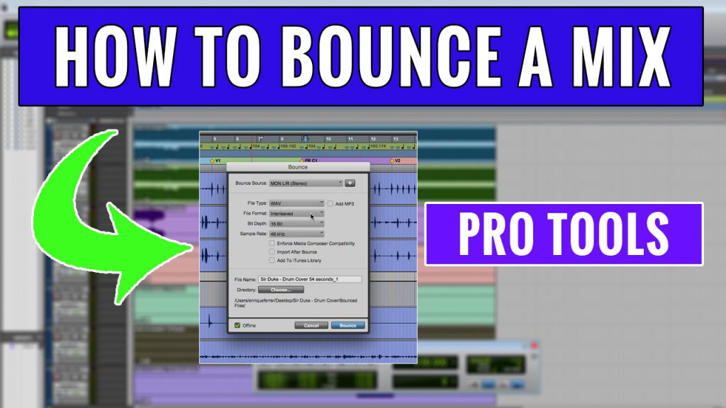 How to Bounce a Mixdown in Pro Tools