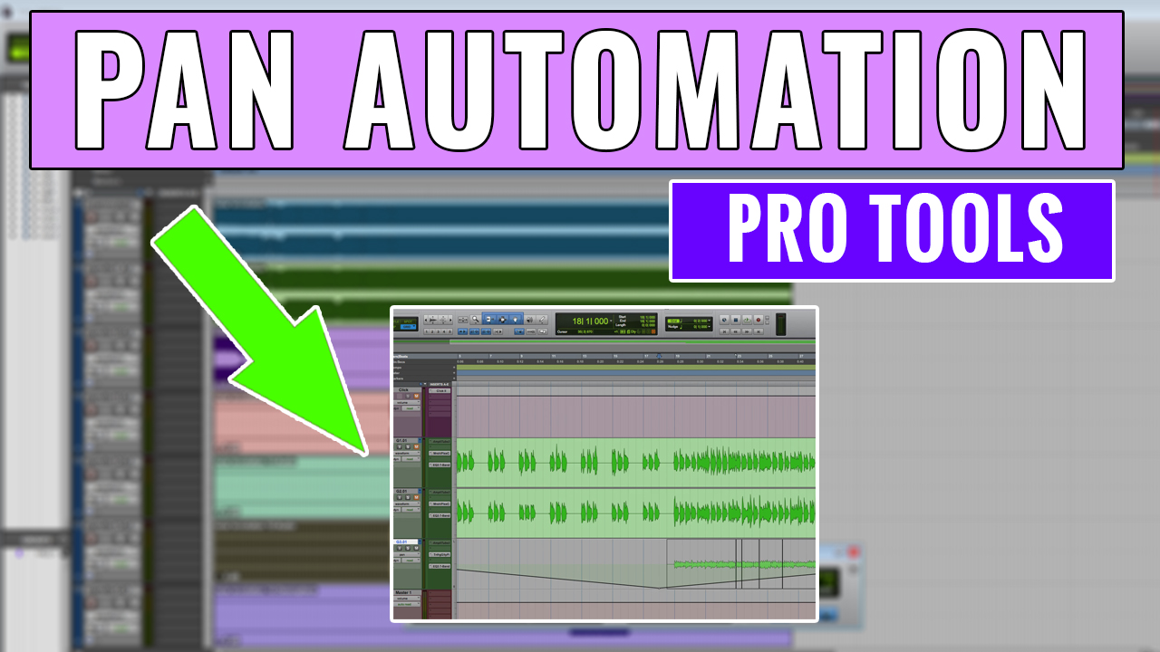 How To Use Pro Tools Pan Automation - OBEDIA, Music Recording Software  Training And Support For Home Studio