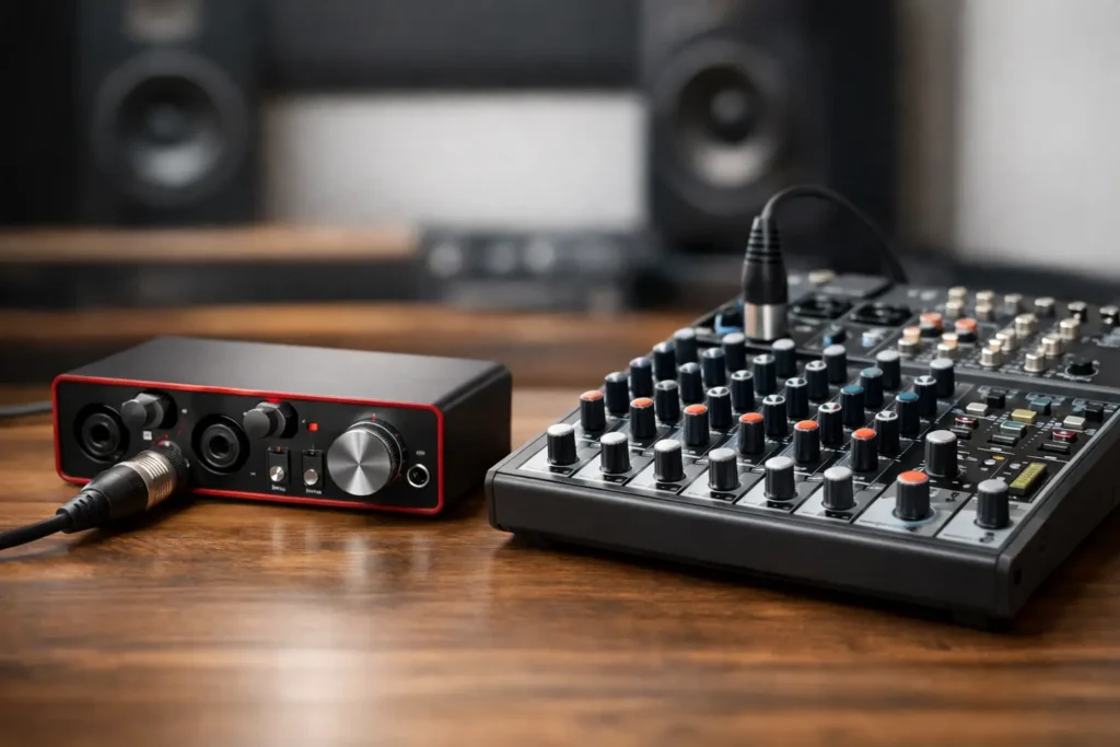 Audio Interface Versus Mixers: Which Fits?